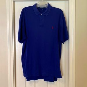 Men’s very soft cotton Polo. Royal blue